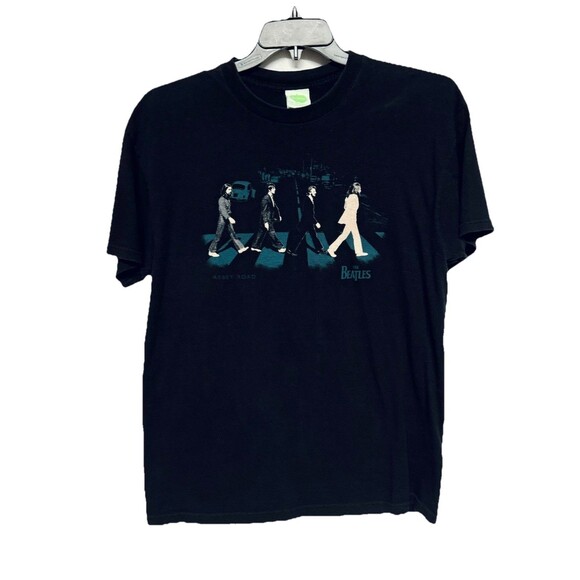 Vintage The Beatles Abbey Road T Shirt Y2K 2005 Black Size Large T Shirt - Picture 1 of 5